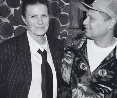 Black and white portrait of Sophia Båge and Bengt Wessborg.
